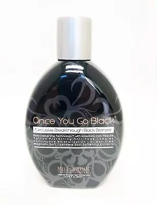 Millennium Tanning ONCE YOU GO BLACK Bronzer Tanning Lotion 13.5 Oz • $25.99