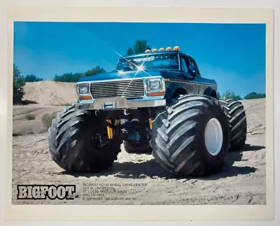 Big Foot Monster Truck 1982 Original Picture Mini Poster 8x10 Front View • $99.99