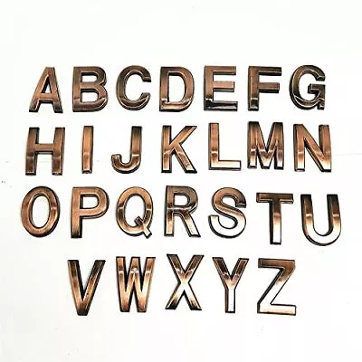 £3.99 • Buy Self Adhesive Metal 3D Letters House A-Z Numbers Mailbox Sticker Address Plaques
