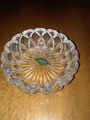 Shannon Crystal Designs Of Ireland  5  Hand Crafted Round Lead Crystal Dish Bowl • $20