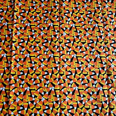 Candy Corn Cotton Fabric 27  X 44  Spring Creative Products New Autumn Halloween • $6.99