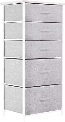 Tall 5 Drawer Dresser - Fabric Storage TowerOrganizer Unit For Bedroom Living • $37