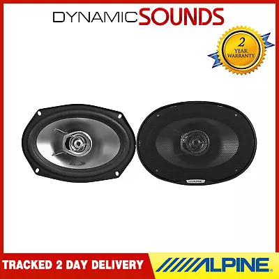 ALPINE 6 X9  6x9 560W 2-way SXE Car Rear Deck Oval Shelf Speakers Brand New Pair • £44.99