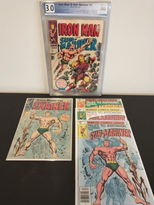 $189 • Buy Ironman And Sub Mariner 1, Sub Mariner 1, Tales To Astonish 1,3,5. 1968 Marvel