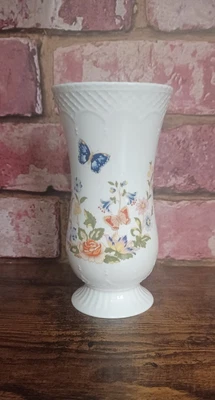 £12.99 • Buy Aynsley Cottage Garden Small Vase - 6  In Height - Butterfly Garden Design