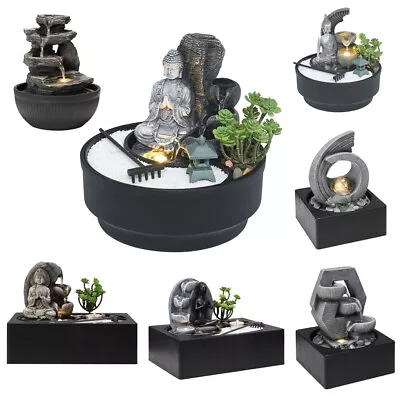 £28.95 • Buy Garden Buddha Geometric Fountain Waterfall Indoor Table Top Water Feature Lights