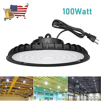 100W UFO Led High Bay Light 100 Watts Commercial Factory Warehouse Light 6000K • $19