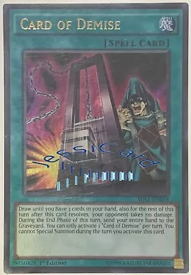 Yugioh - Card Of Demise - MIL1-EN014 - Ultra Rare - 1st Edition - NM • $13.50