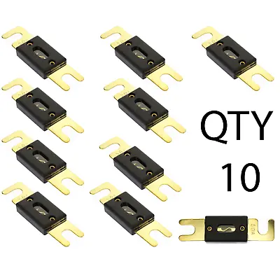 50 Amp Gold Plated ANL Inline Fuse By Voodoo Car Audio For Fuse Holder (10 PACK) • $12.49