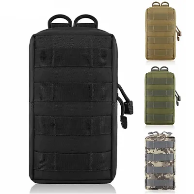 Tactical Molle EDC Pouch For Vest Backpack Belt Outdoor Waist Pack Military Bag • $10.99