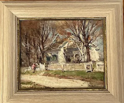 Mabel May Woodward Oil Painting Of Cape Cod Cottage. Famous Listed Artist. • $1700