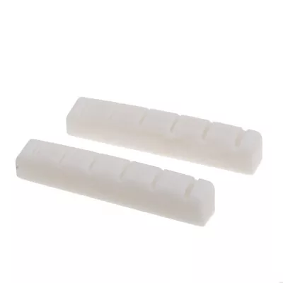 Musiclily Pro 2 Pieces 42.95mm Slotted Acoustic Guitar Bone Nut For Ibanez PRS • $24.46