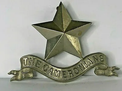 1921-68 The Cameronians Scottish Rifle Regiment Pipers Badge 3 Lug 83 X 60 Mm  • £26.94