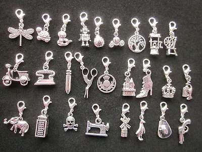 £1.85 • Buy   Clip On Charms -Tibetan Silver -Bracelets 