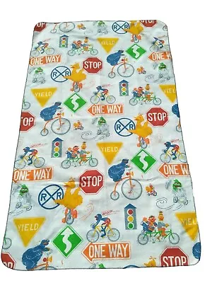 Flaw Chatham Muppets SESAME STREET BIG BIRD Cookie Monster Thermal Blanket 70x43 • £35.90