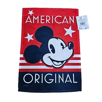 Disney Mickey Mouse American Original Garden Flag Banner New 12” X 18” Inch • $9.95