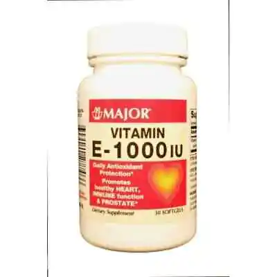 Major Vitamin E 1000iu Capsule 30ct • $6.25