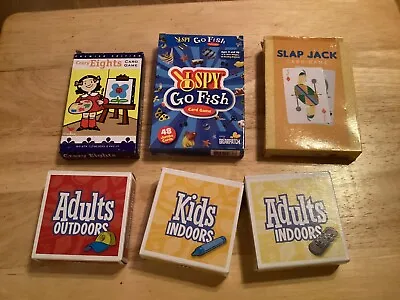 Vintage Children’s Card Games Lot Of 6 Slap Jack Crazy 8’s ISpy Go Fish Outset • $6.99