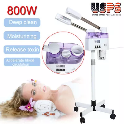 Facial Steamer Ozone Steam Spa Face Hot+Cold Salon Sauna Sprayer Skin Machine US • $70.67