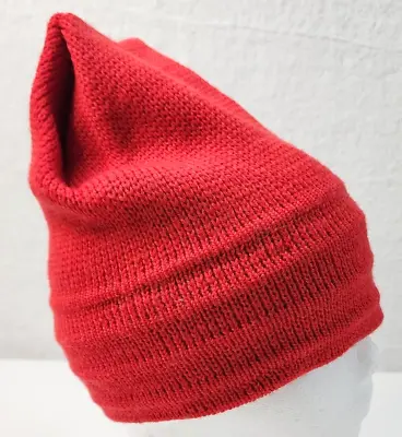 Wigwam Beanie Red 100% Pure Wool Outershell Skiing Outdoors - USA Made • $12.99