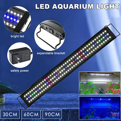 $28.99 • Buy 30/60/90 Aquarium Light RGB Lighting Full Spectrum Aqua Fish Tank Bar LED Lamp