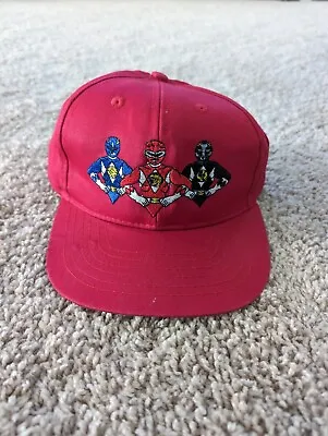 1994 Saban Mighty Morphin Power Rangers Snapback Hat Cap Red Kids Pre-owned  • $15