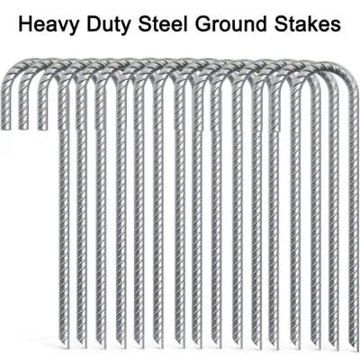 10/20/30/50/100x Tent Pegs Heavy Duty Steel Marquee Gazebo Awning Ground Stakes • £10.99