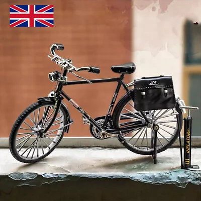 DIY Retro Bicycle Model Mini Alloy Bicycle Miniature Simulation Finger Bike Toys • £8.83