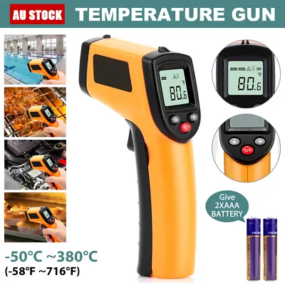 Temperature Gun Non-contact Digital Laser Infrared Thermometer LCD IR Temp Meter • $18.99