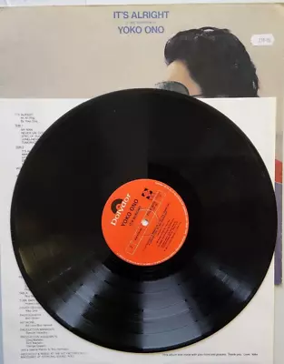 Yoko Ono – It's Alright (I See Rainbows)  1982 LP Album Vinyl Record • £12.79