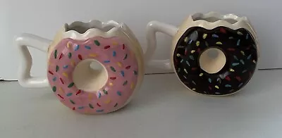 Donut Shaped Coffee Mug Set MMMMM... Donuts Frosted Sprinkles Big Mouth Inc.  • $19.99