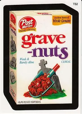 Wacky Packages Ts2 Grave Nuts Series 3 Postcards Bonus Card Grape Nut Spoof Rare • $112.47