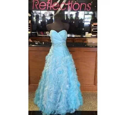 Baby Blue Pageant/ Ballgown Dress Tiffany’s Size 8 • $120