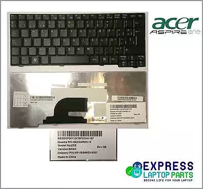 Keyboard Acer Aspire One Spanish D150 D250 KAV60 P531 MP-08B46E0-9201 New • £9.77
