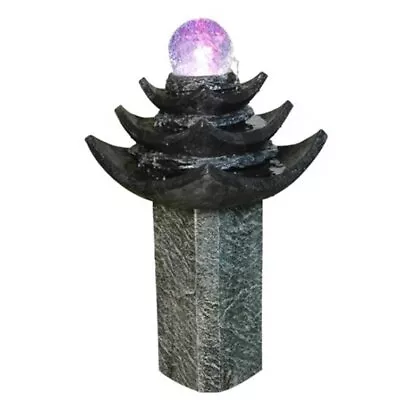£329 • Buy Large LED Spinning Glass Crystal Ball Oriental Garden Water Feature