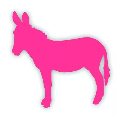 H DONKEY Or Jackass Mule Decal For Your Tack Box Truck Or Horse Trailer PINK • $9.93