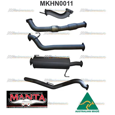 MANTA Full 3  Exhaust With Cat/Muffler For Holden Rodeo RA 3.0L TD LWB • $2273