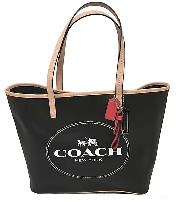 NEW Coach Metro Horse Carriage Tote!  Saffiano Leather  Taupe   F31315 • $229.99