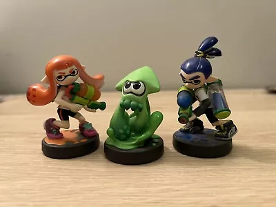 $55 • Buy Splatoon Amiibo Triple Set Inkling Girl, Boy, Squid