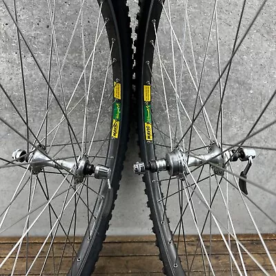 Vintage Campagnolo Mountain Bike Wheel Set Mavic MA40 26  1.75 36 130 Mm Italy • $499.99