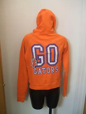 Victoria's Secret Pink Hoodie Sweatshirt Medium Go GATORS UF Orange Blue Zipper  • $20