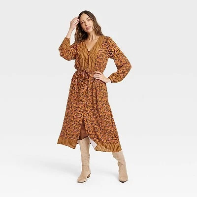 $11.99 • Buy Women's Long Sleeve Button-Front Dress - Knox Rose