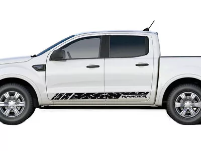 2 PCS Graphics Pickup Side Door Car Sticker For Ford Ranger Racing Stripe Decal • $65.99