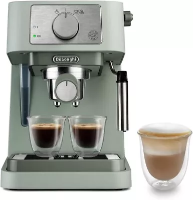 De'Longhi Manual Coffee Machine Stilosa EC260.GR 15 Bar Pressure NEW Green • £90