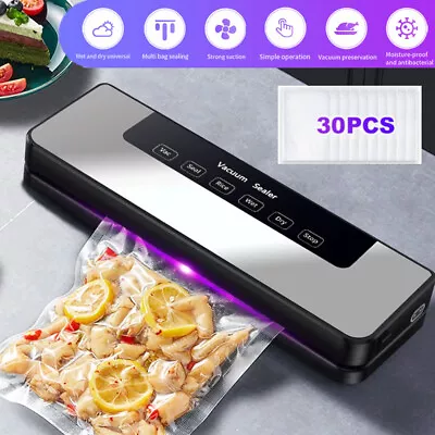 Commercial Vacuum Sealer Machine Seal A Meal Food Saver System With Free Bags US • $17.99