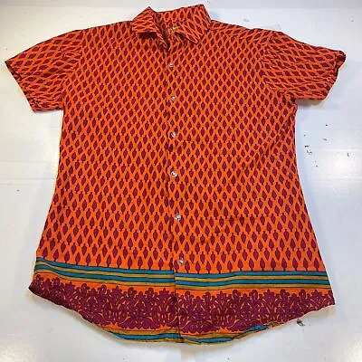 LOUD ORIGINALS RETRO VINTAGE STYLE GROOVY HIPPIE SHIRT Mens M 15 38  • $16.99