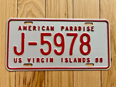 1988 US Virgin Islands (USVI) License Plate • $24.99