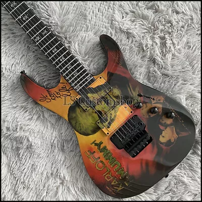 Custom Karloff Mummy KH-3 Electric Guitar Sull Inlay FR Bridge Black Hardware • $289