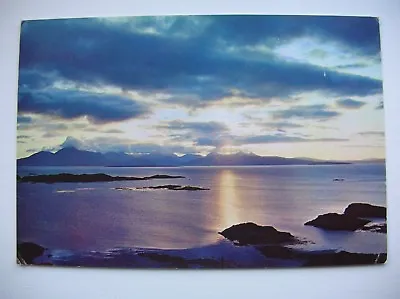 Skye Postcard - Sunset - From Kyle Of Lochalsh. (J Arthur Dixon - 1975) • £2.79