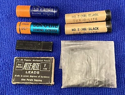 Vintage Mechanical Pencil Lead Lot Dur-o-lite Rite-Rite Panda Dixon Wahl • $13